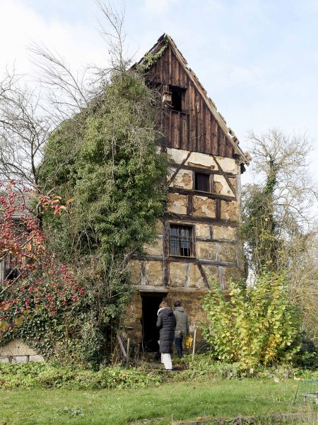 Östlicher Giebel der Scheune des Weißen Schwanen von 1655